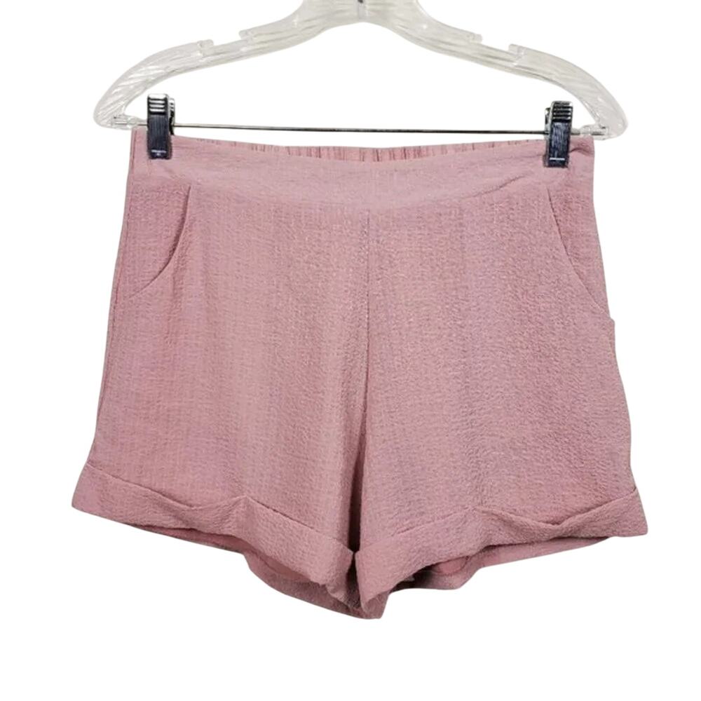 4Si3NNA Pink Elastic Waist Shorts Women Size S Lined Lightweight Casual Summer